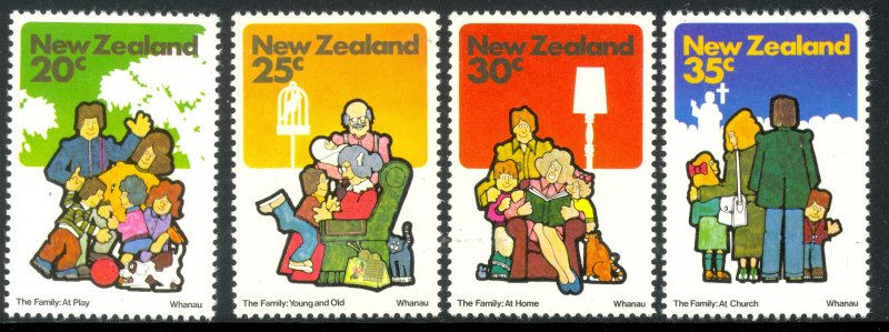 NEW ZEALAND 1981 FAMILY Set Sc 726-729 MNH