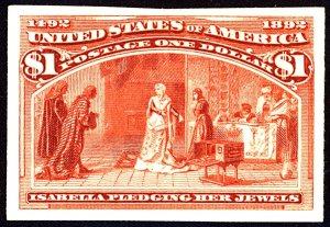 U.S. #241P4 MINT Proof VLH