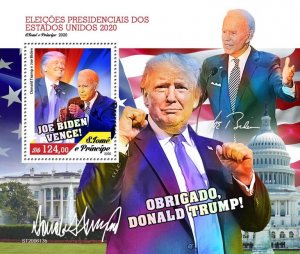 SAO TOME - 2020 - US President, Joe Biden - Perf Souv Sheet - Mint Never Hinged