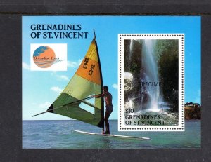 ST. VINCENT GRENADINES #595 1988 TOURISM MINT VF NH O.G S/S