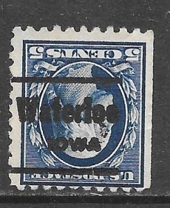 USA 466: 5c Washington, Waterton, Iowa precancel, used, SE