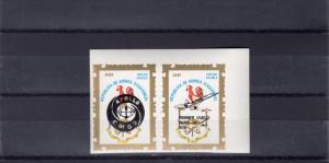 Equatorial Guinea 1976 Concorde/Apollo Soyuz Pair Imperf.MNH Mi#837II/838II