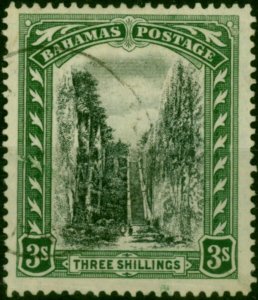 Bahamas 1924 3s Black & Green SG114 V.F.U