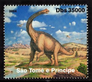 Sao Tome and Principe 2004  DINOSAURS Set (1) Perforated MNH