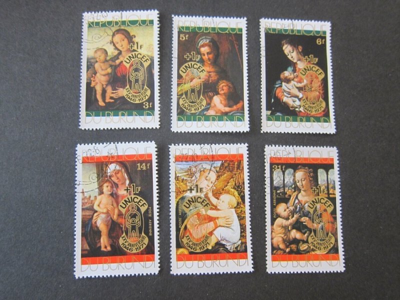 Burundi 1971 Sc B49-51,CB19-21 set MNH CTO