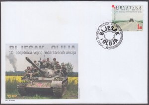 CROATIA Sc # 583 FDC - 10th ANN of the LIBERATION of WESTERN SLAVONIA