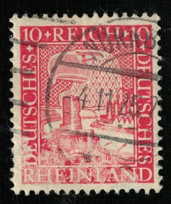 RHEINLAND, 10 Pf, Deutsches Reich, MC #373, Germany (T-6959)