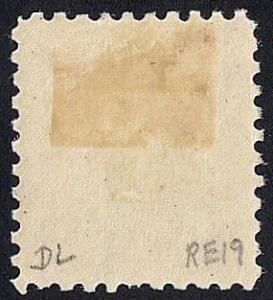 RE19A 1 1/2 cent Wine Stamps Mint OG Hinged F