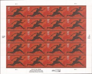 US Stamp 2004 37c Athens Olympics 20 Stamp Sheet Scott #3863