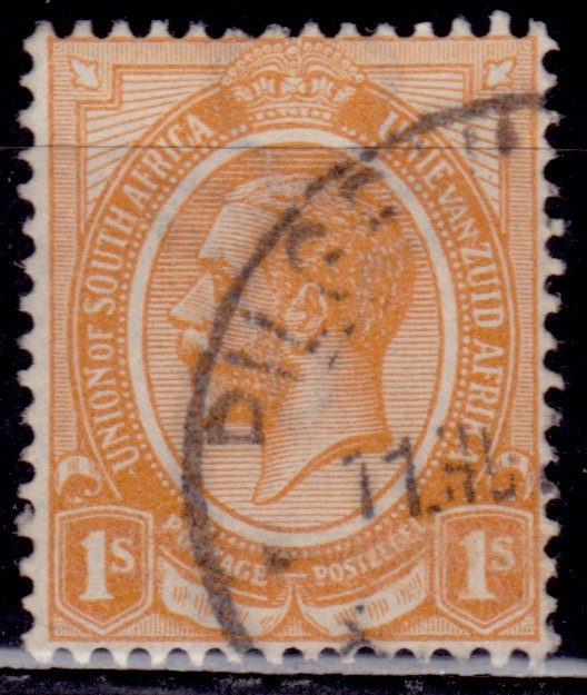 South Africa 1913-24, George V, 1sh, Scott# 11, used