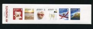 GB Jersey 1807a My Moments UK Inscribed Stamp Strip 2014 MNH