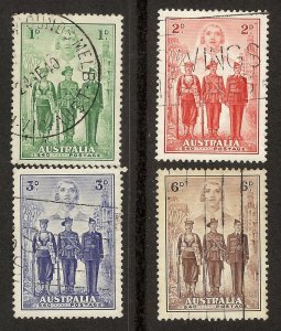 AUSTRALIA SC# 184-7 VF U 1940