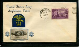 Crosby WWII Patriotic Cover:  Army Amphibious Force