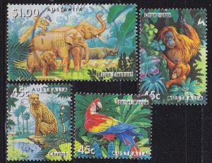 AUSTRALIEN AUSTRALIA [1994] MiNr 1428-31 ( O/used ) Tiere