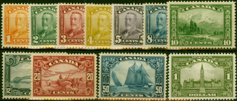 Canada 1928-29 Set of 11 SG275-285 Fine & Fresh LMM 