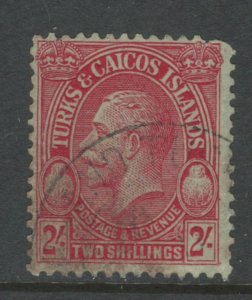 Turks & Caicos 1928 King George V 2sh Scott # 68 Used