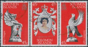 Solomon Islands 1978 SG357-359 Coronation set FU