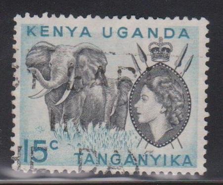 KENYA, UGANDA & TANGANYIKA Scott # 105 Used