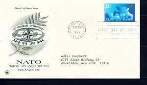 US Sc# 3354 FDC NATO OTAN Star PCS