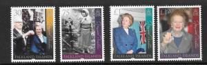 FALKLAND ISLANDS SG1256/9 2013 MARGARET THATCHER  MNH