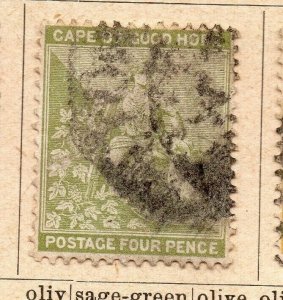 Cape of Good Hope 1896-98 Early Issue Fine Used 4d. NW-09565