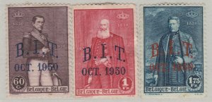 1930 Belgium King Leopold I II & Albert I Overprinted MH* Full Set A20P54F3011-
