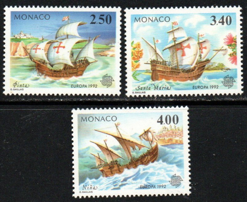 Monaco Sc #1814-1816 MNH