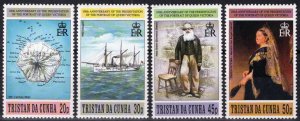 ZAYIX Tristan da Cunha 588-591 MNH Royalty Queen Victoria Maps Ships 111022S96