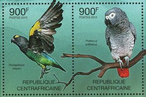 Parrots of Africa Stamp Poicephalus Meyeri Psittacula Krameri S/S MNH #3667-3670