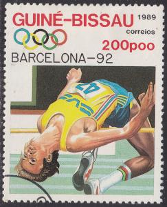 Guinea-Bissau 851 Olympic High Jump 1989
