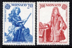 Monaco # 1464-5, Mint Never Hinge.