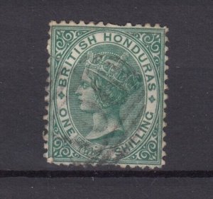 British Honduras QV 1866 1/- Green Fine Used BP9408