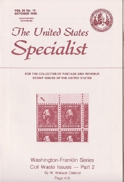 10 Different Volumes of The United States Specialist from 1985