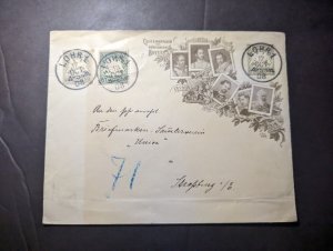 1908 Germany Cover Lohr to Stassburg Centenary Celebration of Bavaria