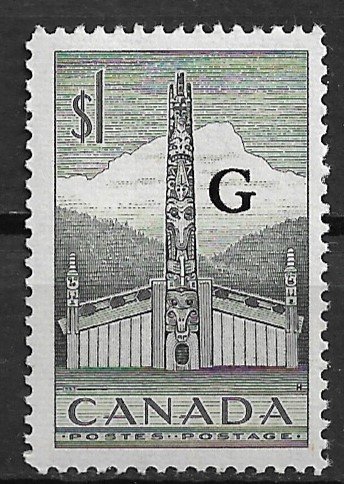 1953 Canada O32  $1 Overprinted Official MNH