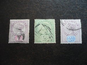Stamps - Jamaica - Scott# 24-26 - Used Set of 3 Stamps