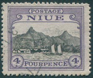 Niue 1927 4d black & violet SG47 used