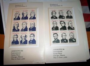 Scott #2216-2219 souvenir sheets