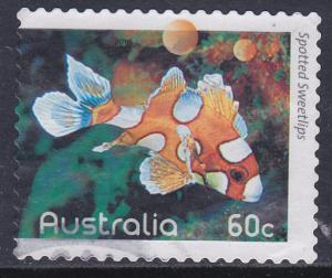 Australia 2010 Marine Life Spotted Sweetlips 60c used