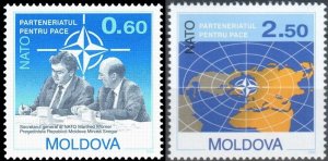 Moldova 1994 MNH Stamps Scott 142-143 NATO Map