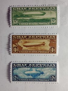 SCOTT # C13,14,15 GRAF ZEPPELIN ISSUE REPLICAS BEAUTIFUL REPLICAS