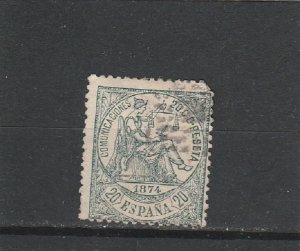 Spain  Scott#  204  Used  (1874 Justice)