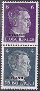 Ostland Russia Michel S3 1941 Hitler Seten MNH