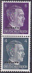 Ostland Russia Michel S3 1941 Hitler Seten MNH