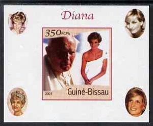 GUINEA BISSAU - 2001 - Diana #2 - Imperf De Luxe Sheet - M N H - Private Issue