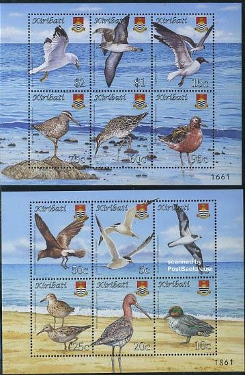 Kiribati 2008, Definitives, birds 12v (2 m/s), MNH