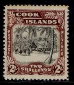 COOK ISLANDS GVI SG144, 2s black & red-brown, M MINT. Cat £38. 