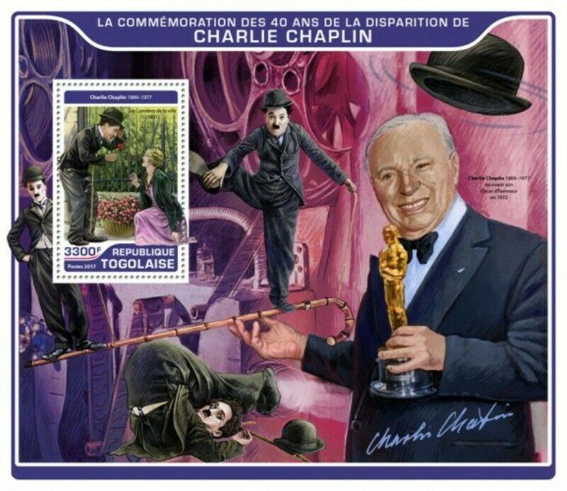 Togo - 2017 Filmmaker Charlie Chaplin - Stamp Souvenir Sheet-TG17215b