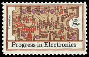 PCBstamps   US #1501 8c Electronics - Transistors, MNH, (3)