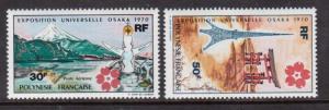 French Polynesia #C55 - #C56 VF/NH Set